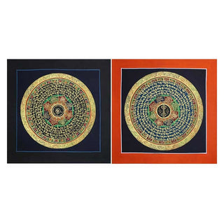 Buddha Gift Tibetan Handmade Thangka Painting Spiritual Blessing Blind Box Random Color Pattern