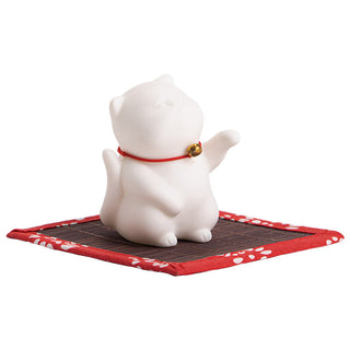 Buddha Gift Mini Cute Cat Ceramic Healing Incense Burner Desk Decoration