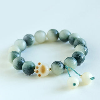 Buddha Gift Bodhi Seed Om Mani Padme Hum Carved Harmony Bracelet