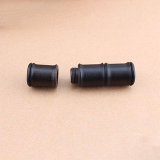 Buddha Gift Ebony Wood Bamboo Pattern Ghau Prayer Box Peace Necklace Pendant