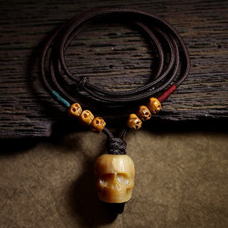 Buddha Gift Tibetan Camel Bone Skull The Lord of the Corpse Forest Protection Necklace Pendant