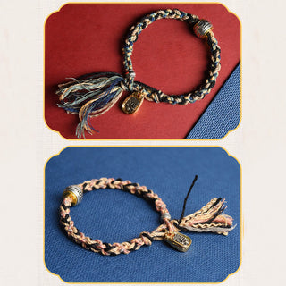 Buddha Gift Zakiram Goddess of Wealth Om Mani Padme Hum Peace Handmade Bracelet