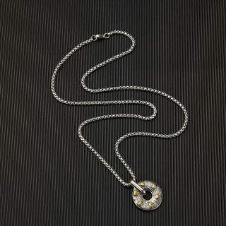 Buddha Gift Tibetan Om Mani Padme Hum Peace Buckle Creativity Necklace Pendant