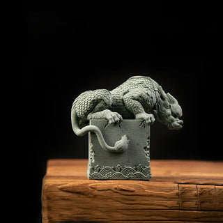 Buddha Gift Feng Shui Standing Sitting Dragon Success Luck Home Decoration