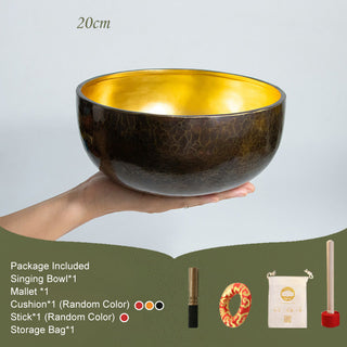 Buddha Gift Tibetan Meditation Sound Bowl Handcrafted Healing Yoga Mindfulness Singing Bowl Set
