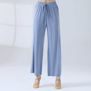 Buddha Gift Loose Modal Drawstring Wide Leg Pants For Yoga Dance