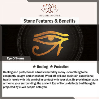 Buddha Gift Eye Of Horus Crystal Protection Adjustable Ring