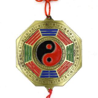 Buddha Gift Feng Shui Bagua Map Five-Emperor Coins Chinese Knotting Harmony Energy Map