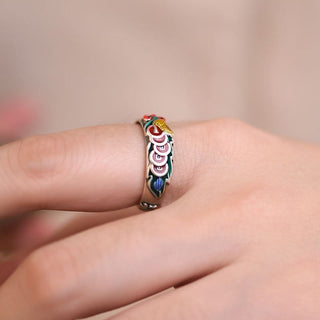 Buddha Gift Feng Shui Five Emperor Coins Wealth Ring