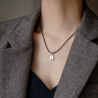 Buddha Gift 999 Sterling Silver Peace And Joy Fu Character Luck Fortune 925 Sterling Silver Chain Necklace Pendant