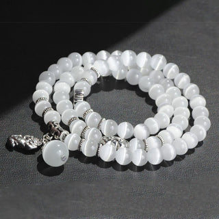 Buddha Gift Cat Eye PiXiu Support Triple Wrap Bracelet