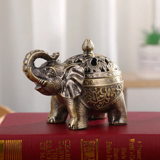 Buddha Gift Elephant Alloy Incense Holder Home Decoration Incense Burner