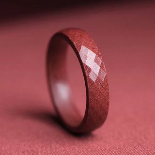 Buddha Gift Cinnabar Om Mani Padme Hum Auspicious Clouds Blessing Ring