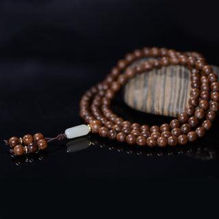 Buddha Gift 108 Mala Beads Rosewood Jade Calm Bracelet
