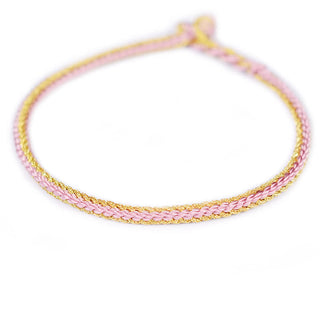 Buddha Gift Two-Color Rope Handcrafted Eight Thread Peace Knot Bracelet