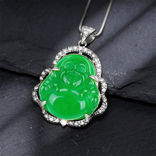 Buddha Gift Good Luck Laughing Buddha Necklace（测试）