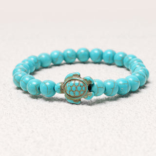 Buddha Gift Natural Stone Sea Turtle Turquoise Blessing Bracelet