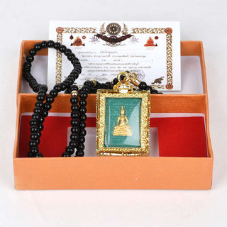 Obsidian Buddha Serenity Pendant Necklace (Extra 30% Off | USE CODE: FS30)