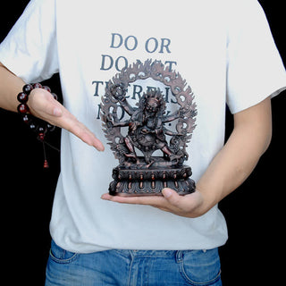 Buddha Gift Tibet Mahakala Bodhisattva Figurine Compassion Copper Statue Decoration