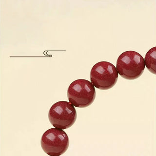 Buddha Gift 925 Sterling Silver Natural Cinnabar Four Beasts Blessing Bracelet