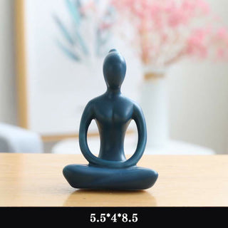 Buddha Gift Abstract Yoga Meditation Exercise Ceramics Spiritual Figurine Sculpture Decoration