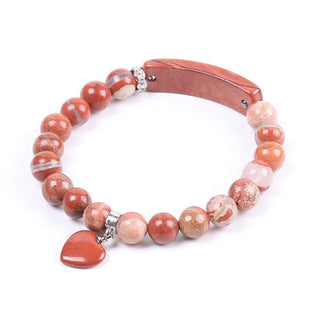 Buddha Gift Natural Quartz Love Heart Healing Beads Bracelet