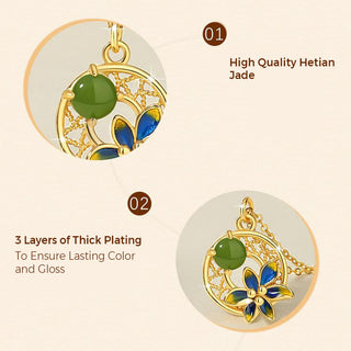 Buddha Gift 925 Sterling Silver Natural Hetian Cyan Jade Flower Luck Necklace Pendant Ring Earrings Set