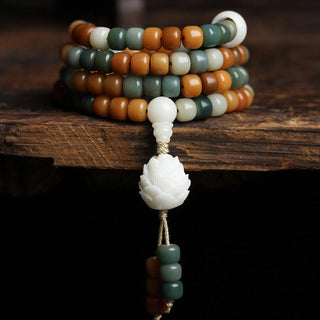 Buddha Gift Bodhi Lotus Mala Harmony Necklace Bracelet