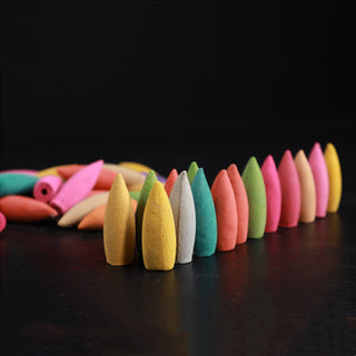 Buddha Gift Mixed Floral Aroma Sandalwood Backflow Incense 50 Cones Pack