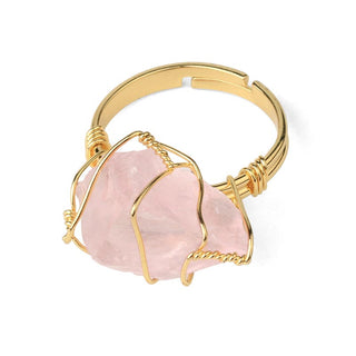 Buddha Gift Natural Crystal Gemstone Amethyst Adjustable Ring