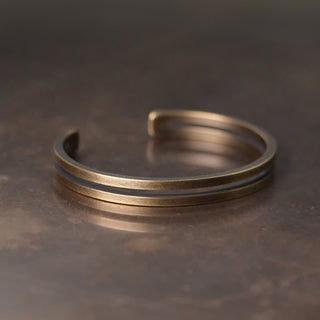 Buddha Gift Rustic Copper Luck Viking Cuff Bracelet