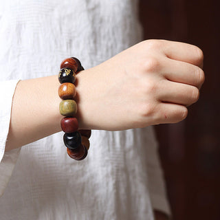 Buddha Gift Tibet Various Wood Om Mani Padme Hum Purity Bracelet