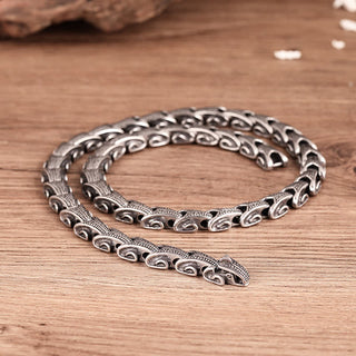 Buddha Gift Dragon Pattern Titanium Steel Protection Necklace Pendant Bracelet