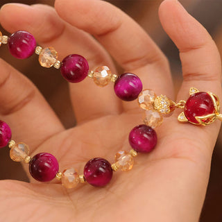 Buddha Gift Red Tiger Eye PiXiu Fox Protection Self Confidence Bracelet