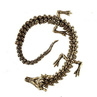 Buddha Gift Brass Copper Dragon Wealth Luck Protection Statue Figurine Home Decoration