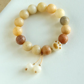 Buddha Gift Bodhi Seed Om Mani Padme Hum Carved Harmony Bracelet
