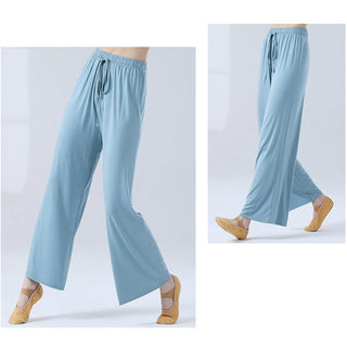 Buddha Gift Loose Modal Drawstring Wide Leg Pants For Yoga Dance