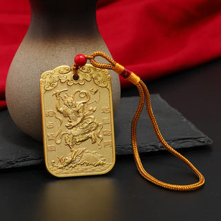 Buddha Gift Feng Shui Auspicious Star Wenchang Pen Pagoda Koi Fish Car Hanging Decoration
