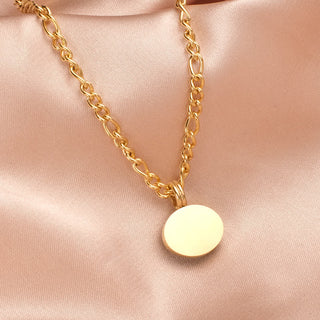 Buddha Gift Oval Turquoise Strength Titanium Steel Necklace Pendant