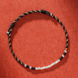 Buddha Gift Tibet Handmade Multicolored Bamboo Protection Braided String Bracelet