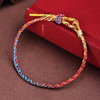 Buddha Gift Handcrafted Luck Colorful Rope Child Adult Bracelet