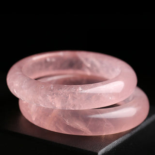 Buddha Gift  Natural Rose Quartz Love Caring Bracelet Bangle
