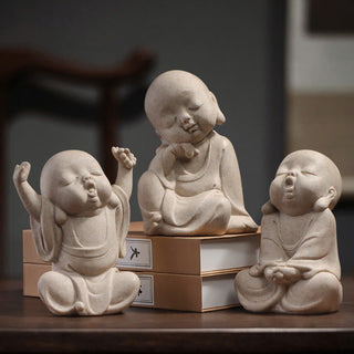Buddha Gift Tibetan Meditation Buddha Monk Blessing Serenity Resin Home Decoration