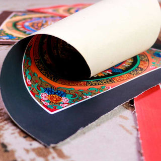 Buddha Gift Tibetan Handmade Thangka Mandala Painting Blind Box Random Color Pattern