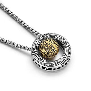 Buddha Gift Mobius Lucky Bead Copper Wealth Necklace Pendant