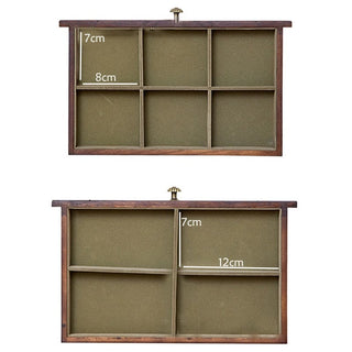 Buddha Gift Retro Solid Wood Jewelry Box Four-Layer Wooden Jewelry Storage Box