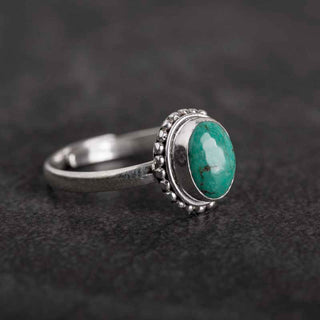 Buddha Gift 925 Sterling Silver Turquoise Wisdom Love Ring