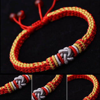 Buddha Gift Colorful Rope True Love Knot Luck Handmade Bracelet