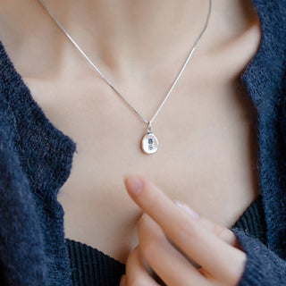 Buddha Gift 999 Sterling Silver Peace And Joy Fu Character Luck Fortune 925 Sterling Silver Chain Necklace Pendant