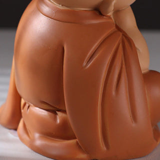 Buddha Gift Small Mini Meditation Praying Monk Serenity Resin Home Decoration